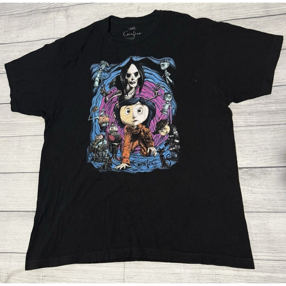Coraline Movie Other Mother T-Shirt Laika Studios Stop Motion Animated Size XL